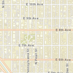 1000-1028 Grant Street Denver CO Street Map