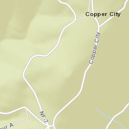 Copper City California Street Map