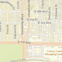 101 University Blvd Denver CO 80206 Street Map