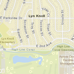 Park View Estates Colorado Street Map