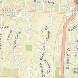 Shakertown Ohio Street Map