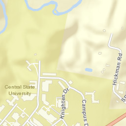 Wilberforce Ohio Street Map