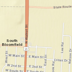 South Bloomfield Ohio Street Map