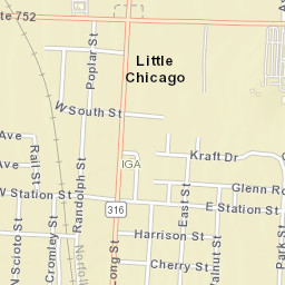 Little Chicago Ohio Street Map