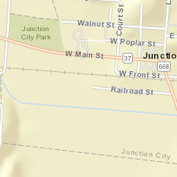 Junction City Ohio Street Map