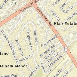 Klair Estate Delaware Street Map