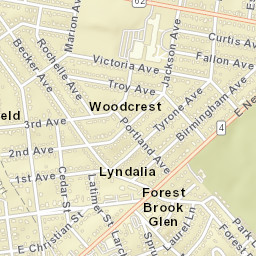 Lyndalia Delaware Street Map