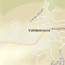 Valldemossa Street Map