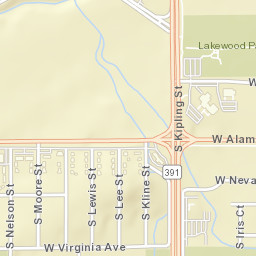 10000-10098 West Alameda Parkway, Lakewood, CO Street Map