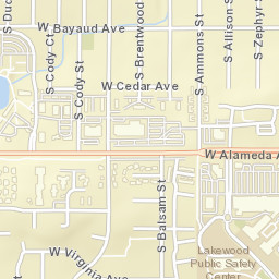 171-191 South Carr Street, Lakewood, CO Street Map