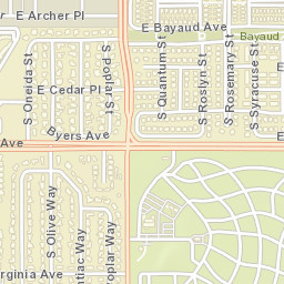 8298 East Alameda Avenue, Denver, CO Street Map