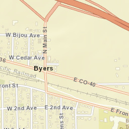 Interstate 70, Byers, CO 80103, USA Street Map