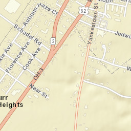 Burr Oaks Heights Ohio Street Map