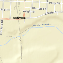 Ashville Ohio Street Map