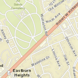 Eastburn Heights Delaware Street Map