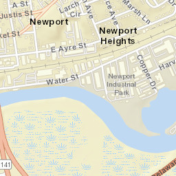 Newport Heights Delaware Street Map