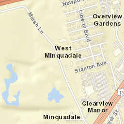 West Minquadale Delaware Street Map