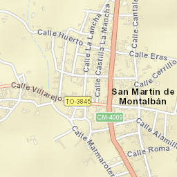 San Martín de Montalbán Street Map