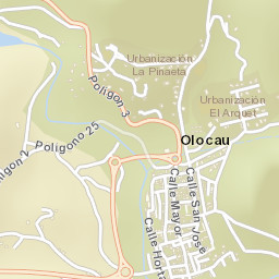 Olocau Street Map