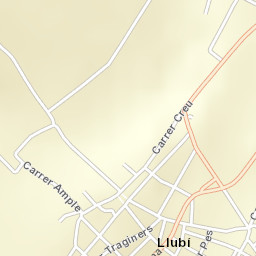 Llubí Street Map