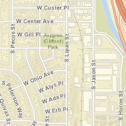 1314 West Gill Place Denver CO Street Map