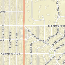2101-2199 East Exposition Avenue Street Map