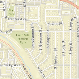 723-733 South Ivy Street, Denver, CO Street Map