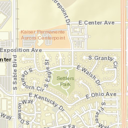 Settlers Village Colorado Street Map