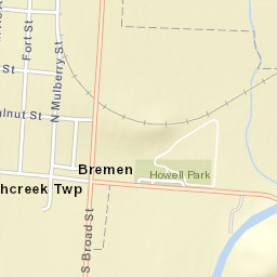 Bremen Ohio Street Map