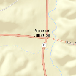 Moores Junction Ohio Street Map