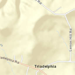 Triadelphia Ohio Street Map