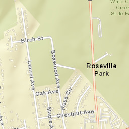 Roseville Park Delaware Street Map
