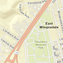 Minquadale Delaware Street Map