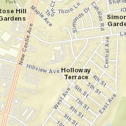 Simonds Gardens Delaware Street Map