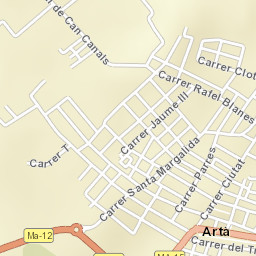 Artà Street Map