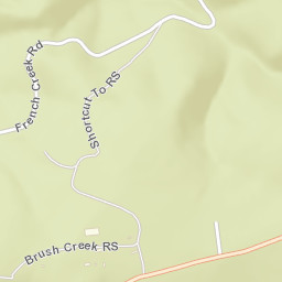 Brush Creek California Street Map