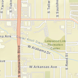 7599 West Mississippi Avenue Lakewood CO Street Map