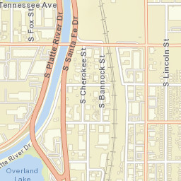 1100-1128 South Bannock Street, Denver Street Map