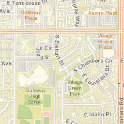 Village Green Colorado Street Map