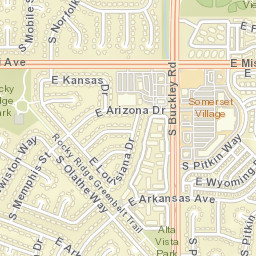 Somerset Village Colorado Street Map