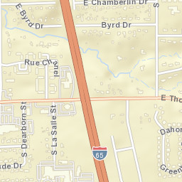 3500 E Thompson Rd, Indianapolis, Indiana Street Map