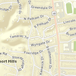 Short Hills Ohio Street Map