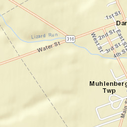 Darbyville Ohio Street Map