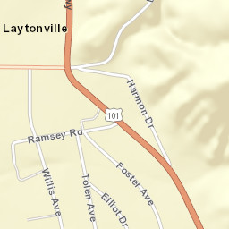 Laytonville California Street Map
