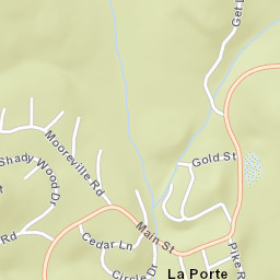 La Porte California Street Map