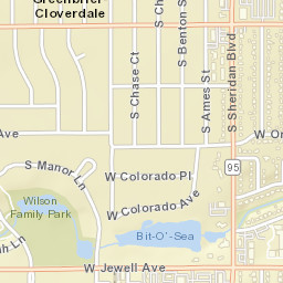 5266-5356 West Jewell Avenue, Lakewood Street Map