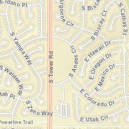 Side Creek Colorado Street Map