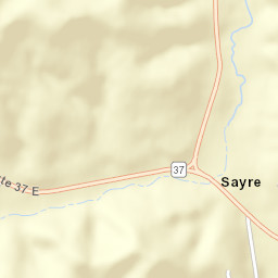 Sayre Ohio Street Map