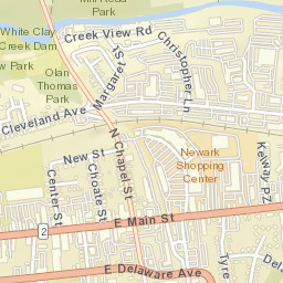 Newark Delaware Street Map