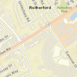 Rutherford Delaware Street Map